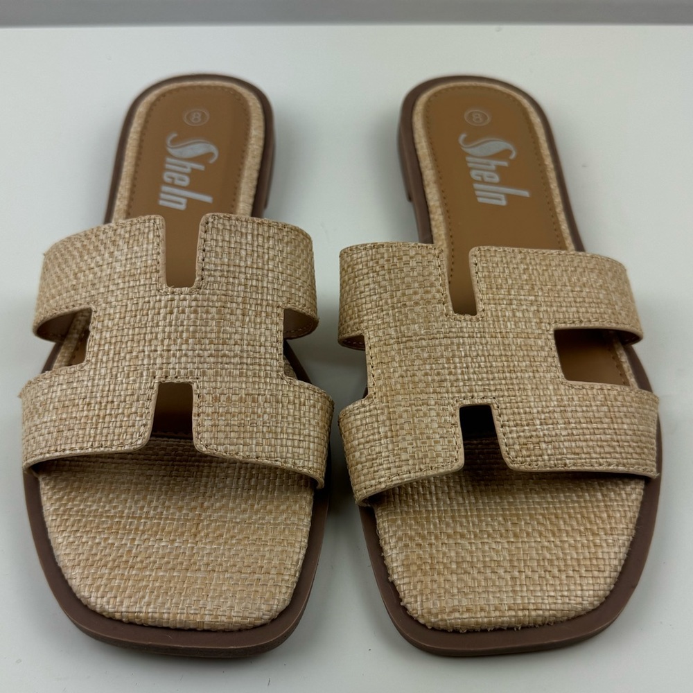 Sheln Tan Slide Sandals Women’s‎ Size 8 New